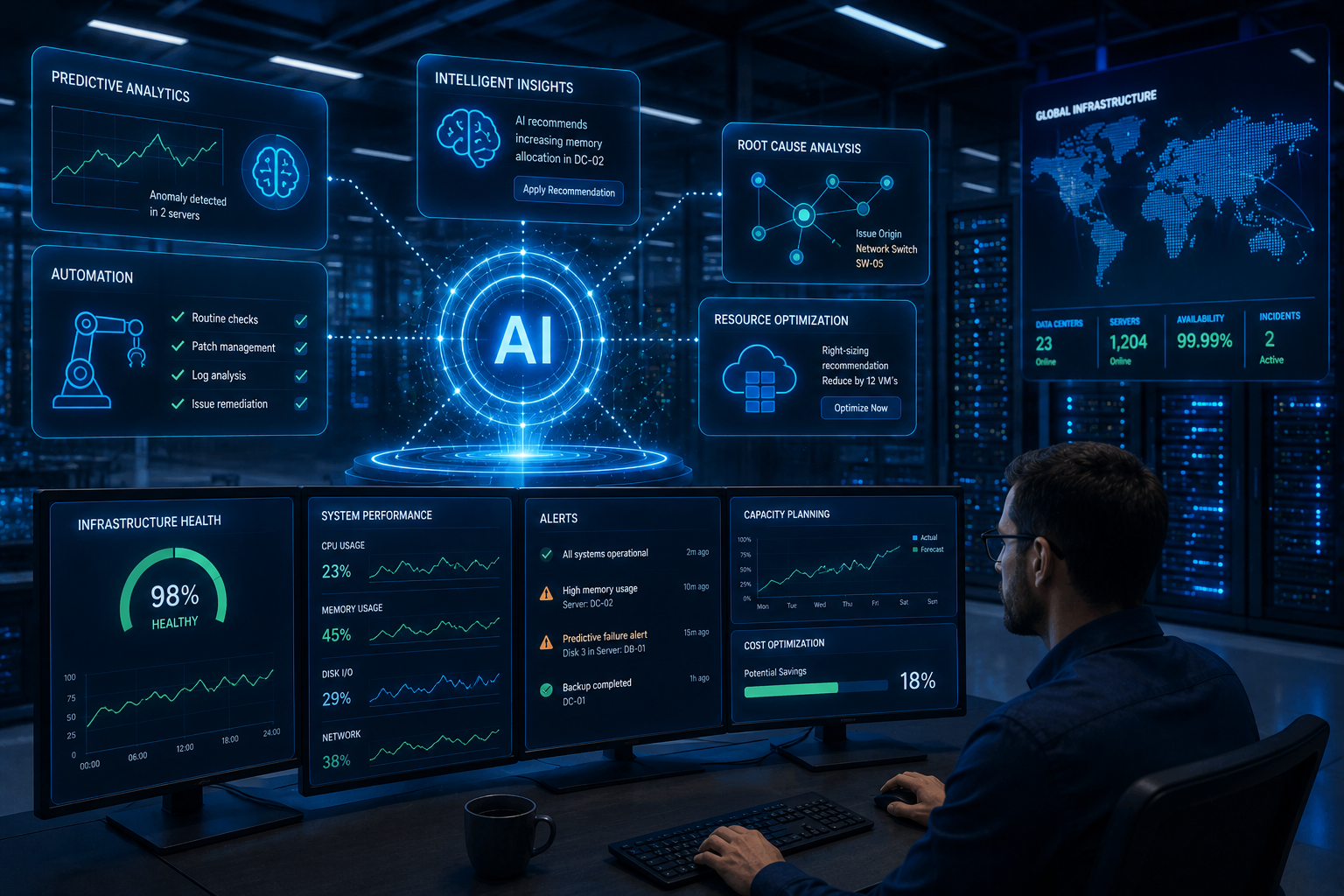 AI for IT Operations, Infrastructure, & Data Center Management