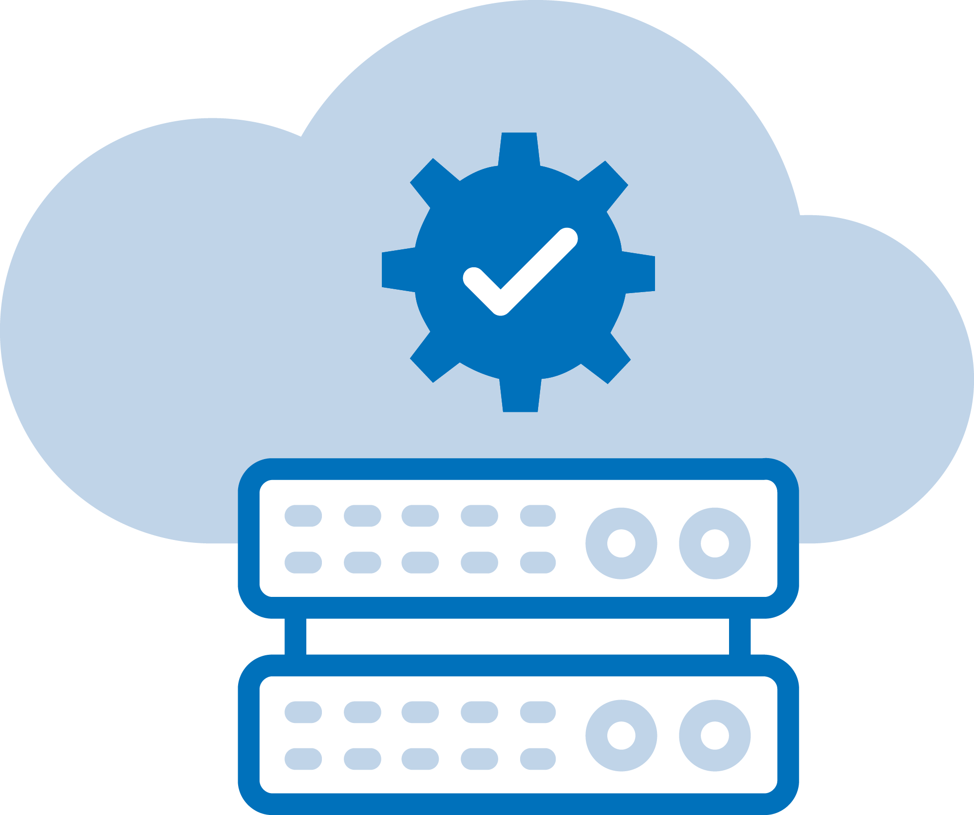 Icon - Data Centers Blue