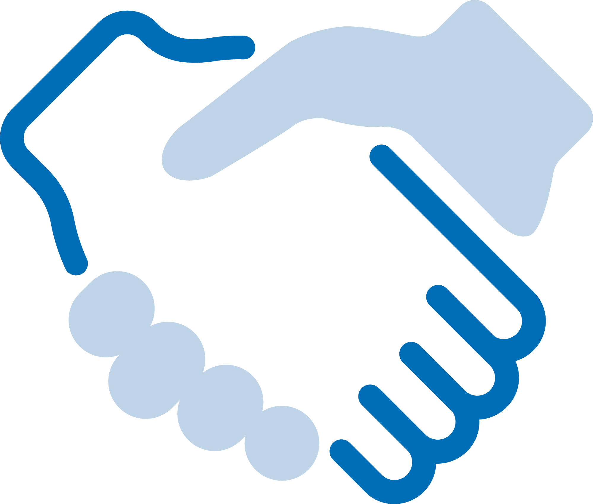 Icon - Partner Handshake Blue